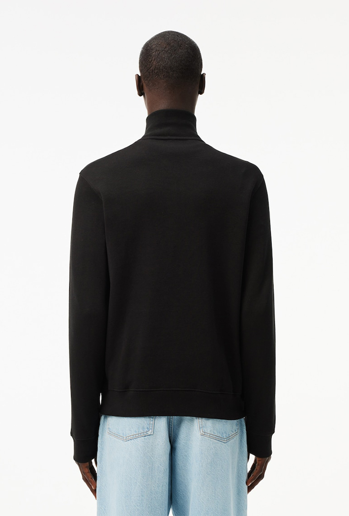 Lacoste Zip-Up High Neck Interlock Sweatshirt