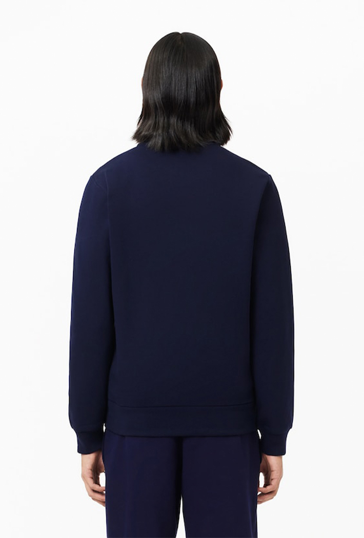 Lacoste Men's Zip-Up High Neck Fleece Sweatshirt