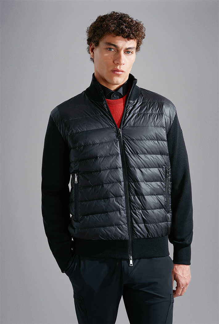 Paul & Shark Men's Hybrid Wool and Nylon Cardigan Jacket