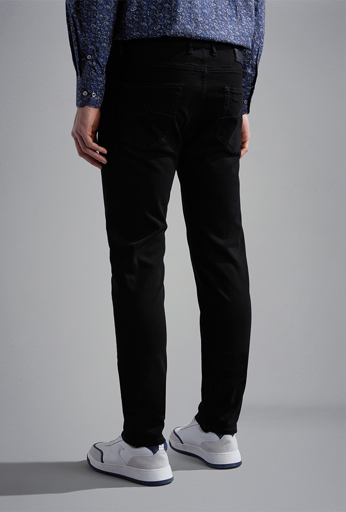 Paul & Shark Men's Black Rivet Stretch Denim Jeans