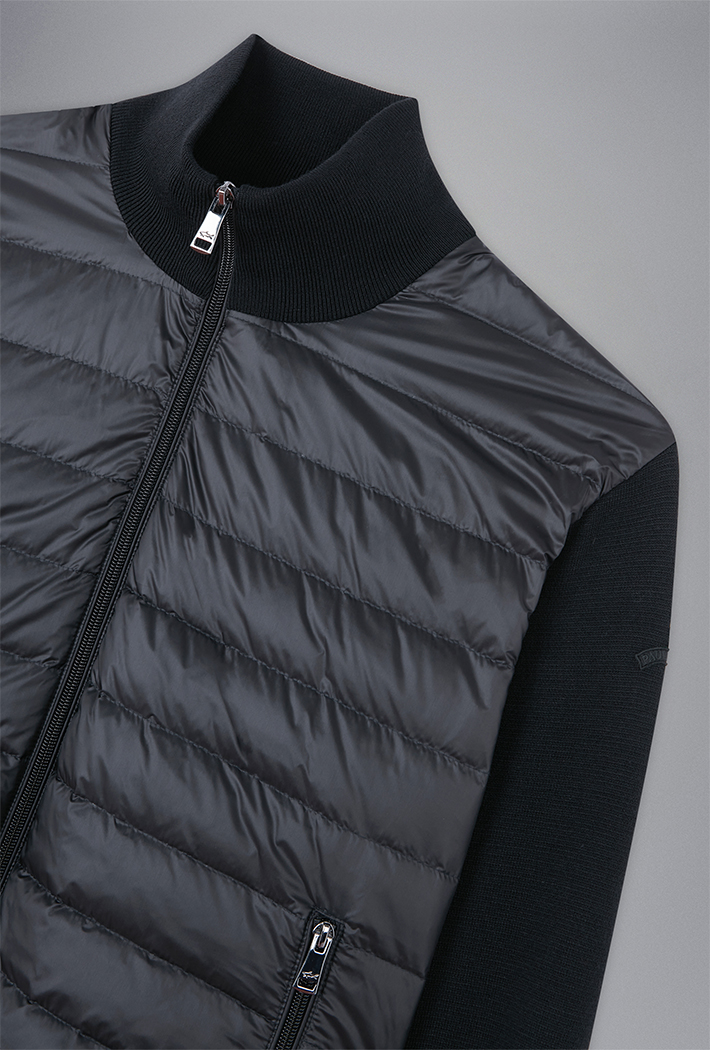 Paul & Shark Men's Hybrid Wool and Nylon Cardigan Jacket