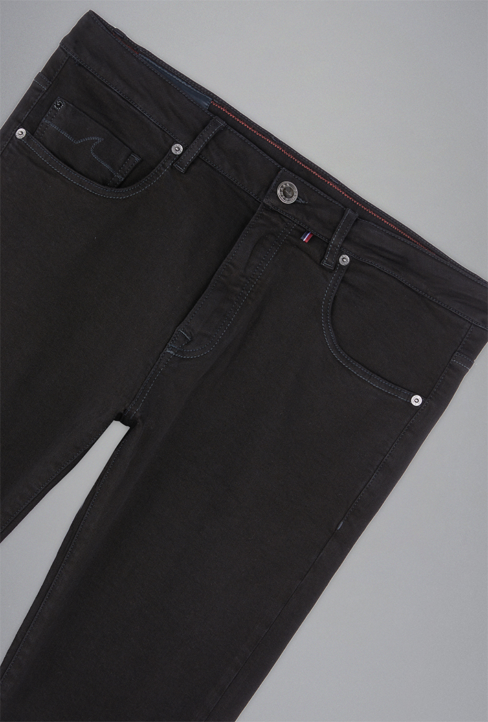 Paul & Shark Men's Black Rivet Stretch Denim Jeans