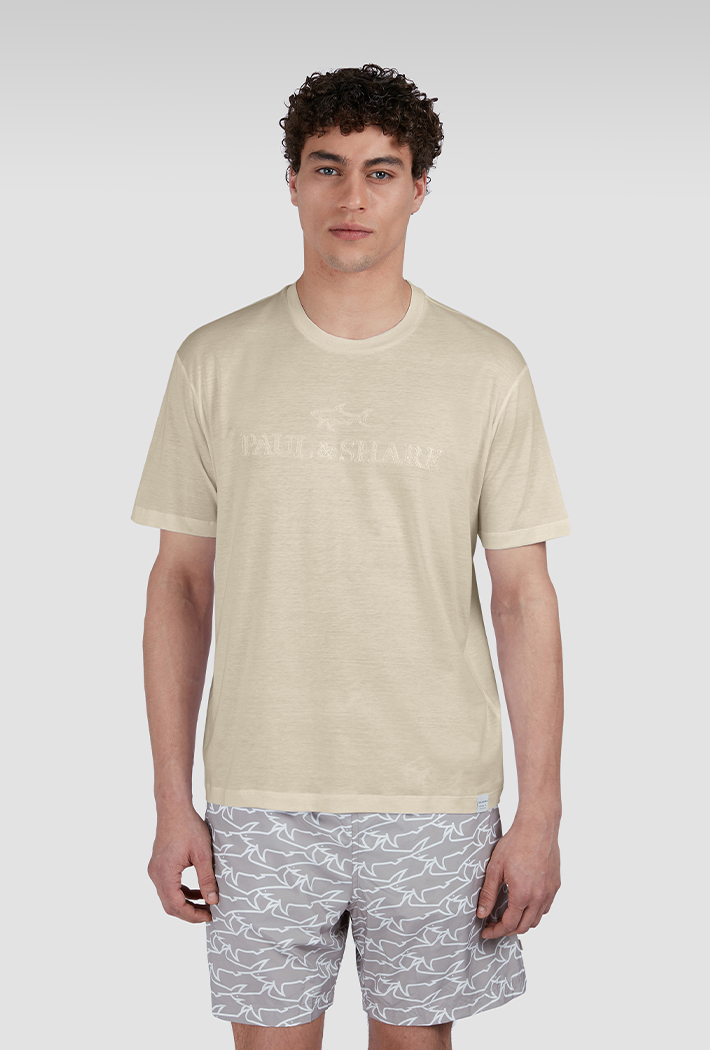 Paul & Shark Men's Embroidered Logo Riviera X-Soft Cotton T-Shirt