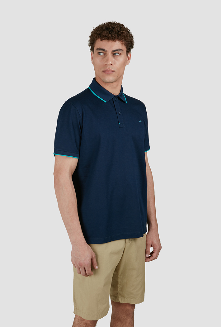 Paul & Shark Men's Embroidered Fin Double Piqué Cotton Polo Shirt - Large