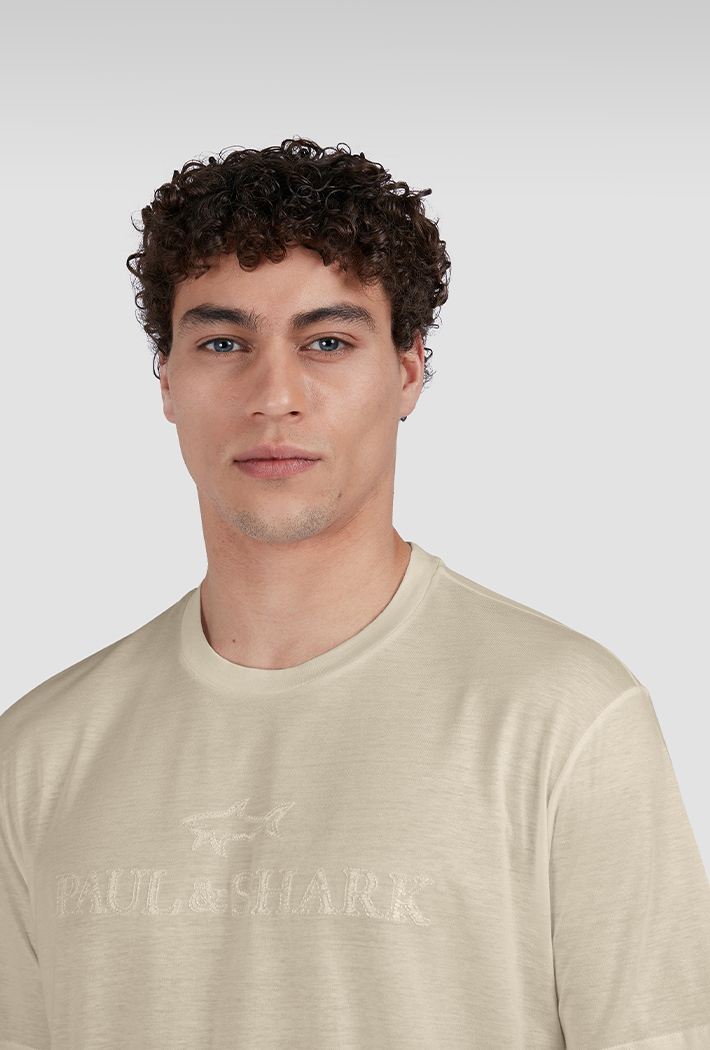 Paul & Shark Men's Embroidered Logo Riviera X-Soft Cotton T-Shirt