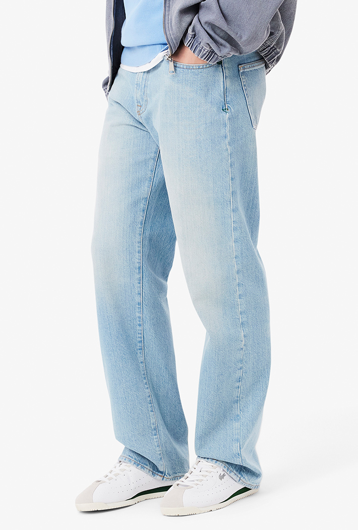 Lacoste 5 Pocket Straight Cut Indigo Jeans