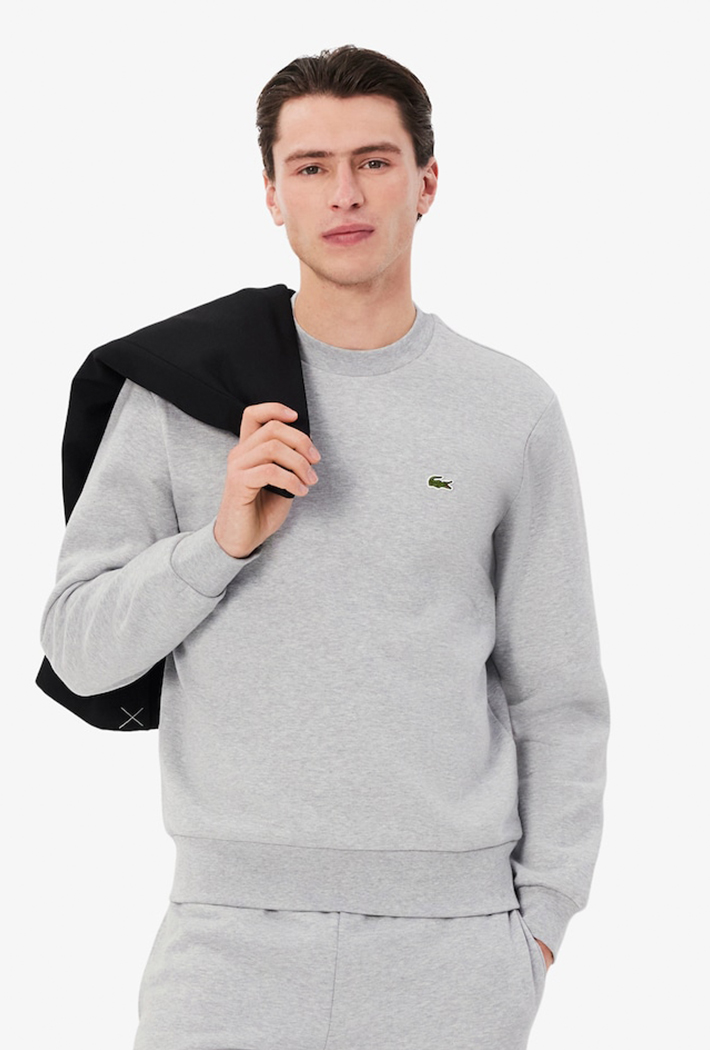 Lacoste Cotton Fleece Crew Neck Sweatshirt