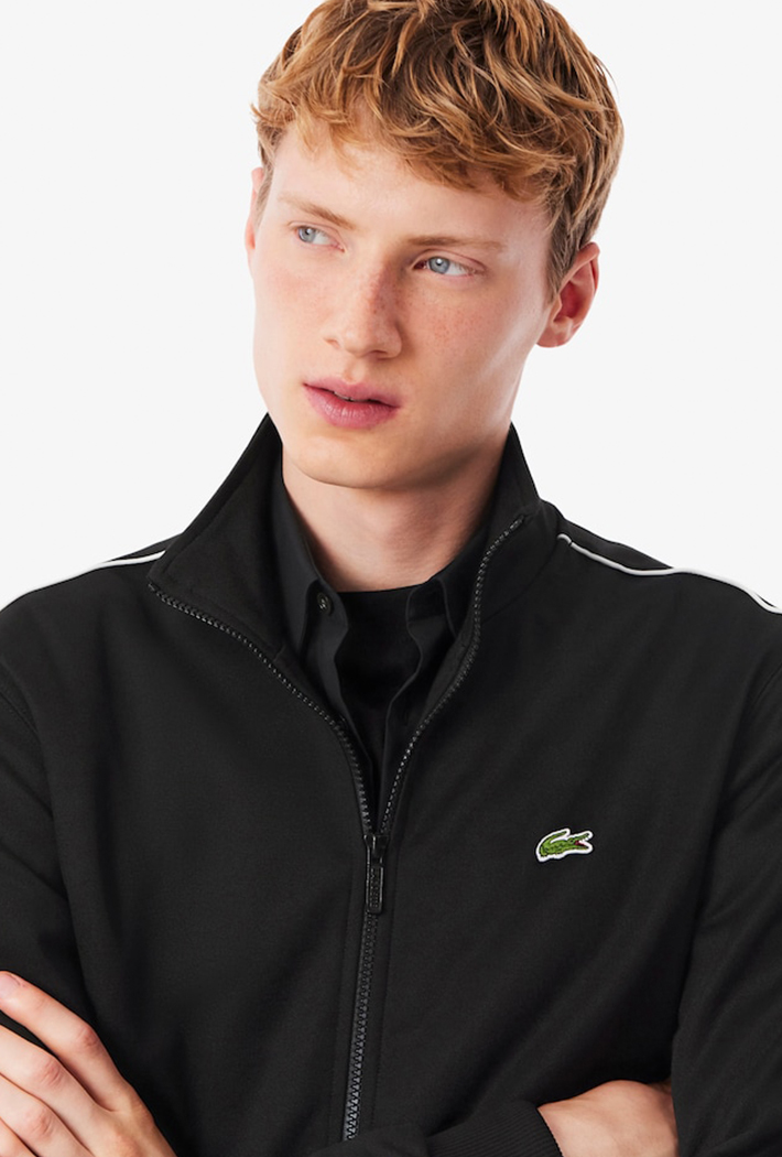 Lacoste Paris Piqué Zip Front Track Jacket