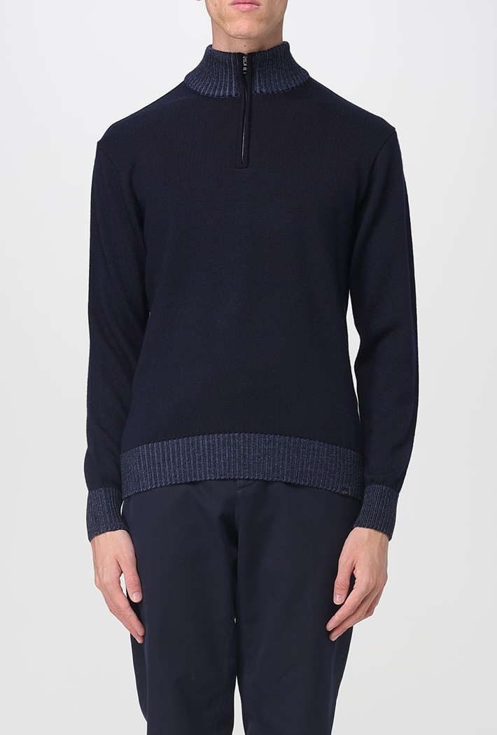 Paul & Shark Unisex Soft Cool Touch Wool Half-Zip Sweater - Xl