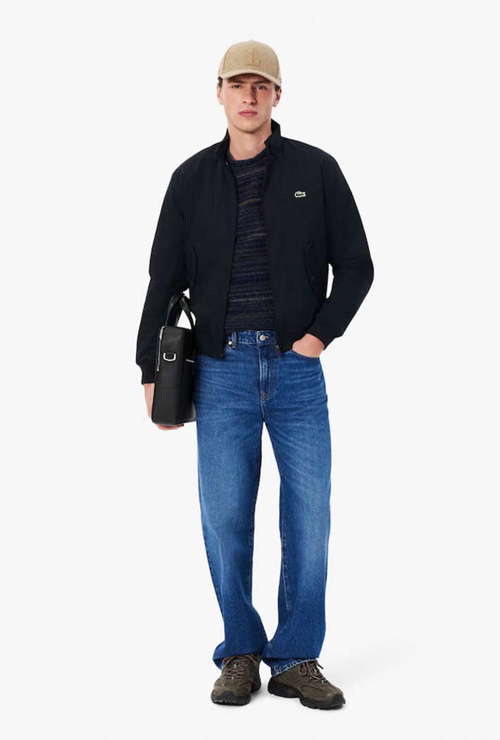 Lacoste Water-Repellent Twill Harrington Jacket