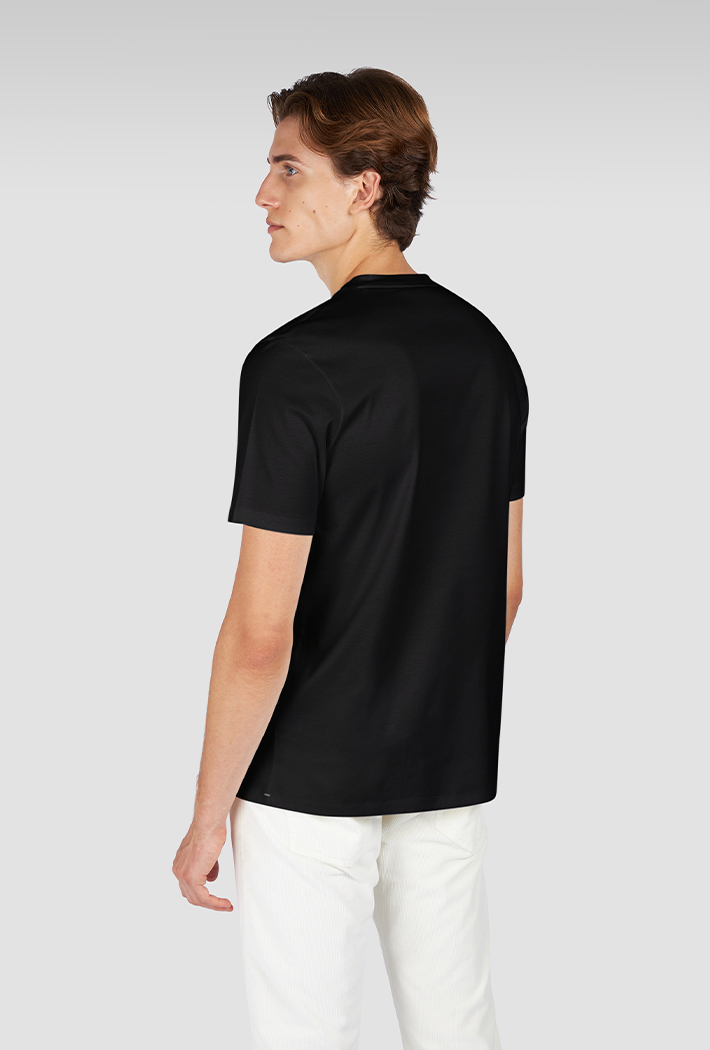 Paul & Shark Aqua Touch Cotton T-Shirt With Shark Fin Embroidery