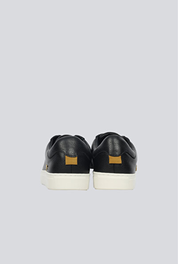Paul & Shark Tumbled Leather Icon Sneakers
