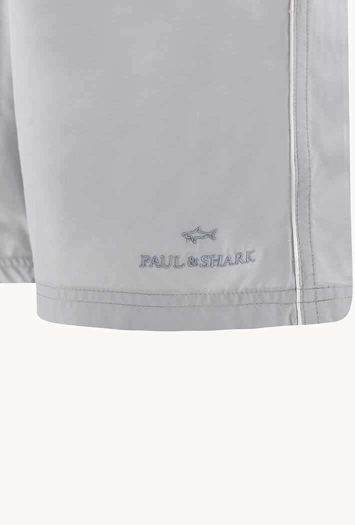 Paul & Shark Portofino Swim Shorts in Microfibre with Logo Embroidery