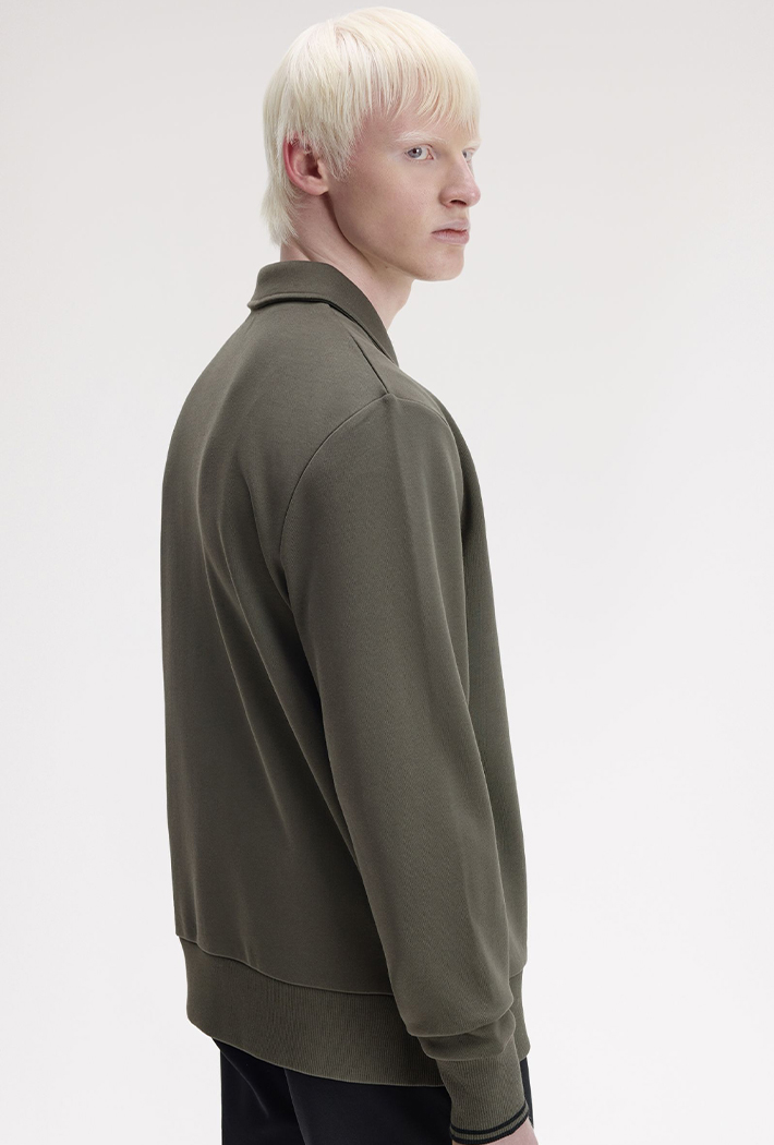 Fred Perry Half Zip Collared Sweatshirt