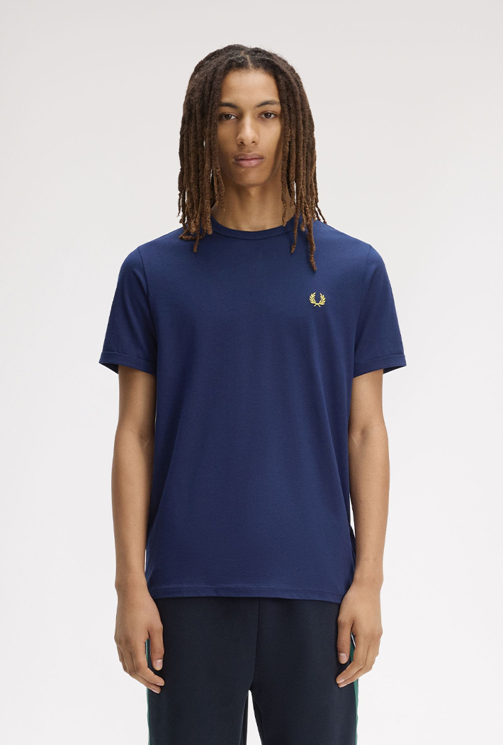 Fred Perry Unisex Ringer T-Shirt - Medium