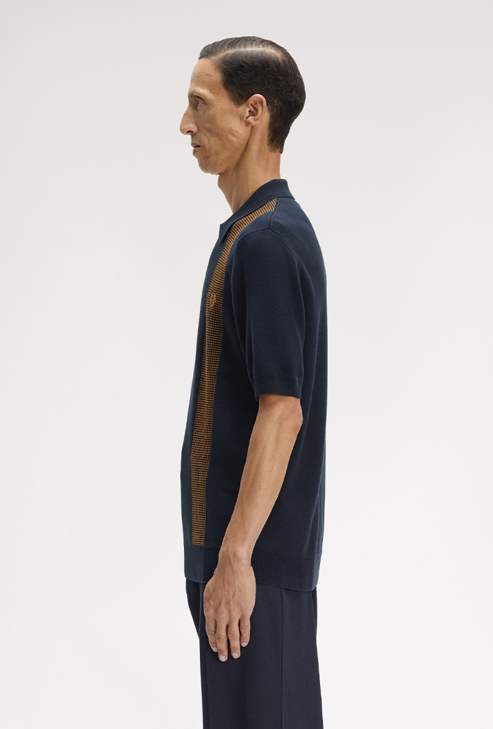 Fred Perry Panel Detail Knitted Shirt