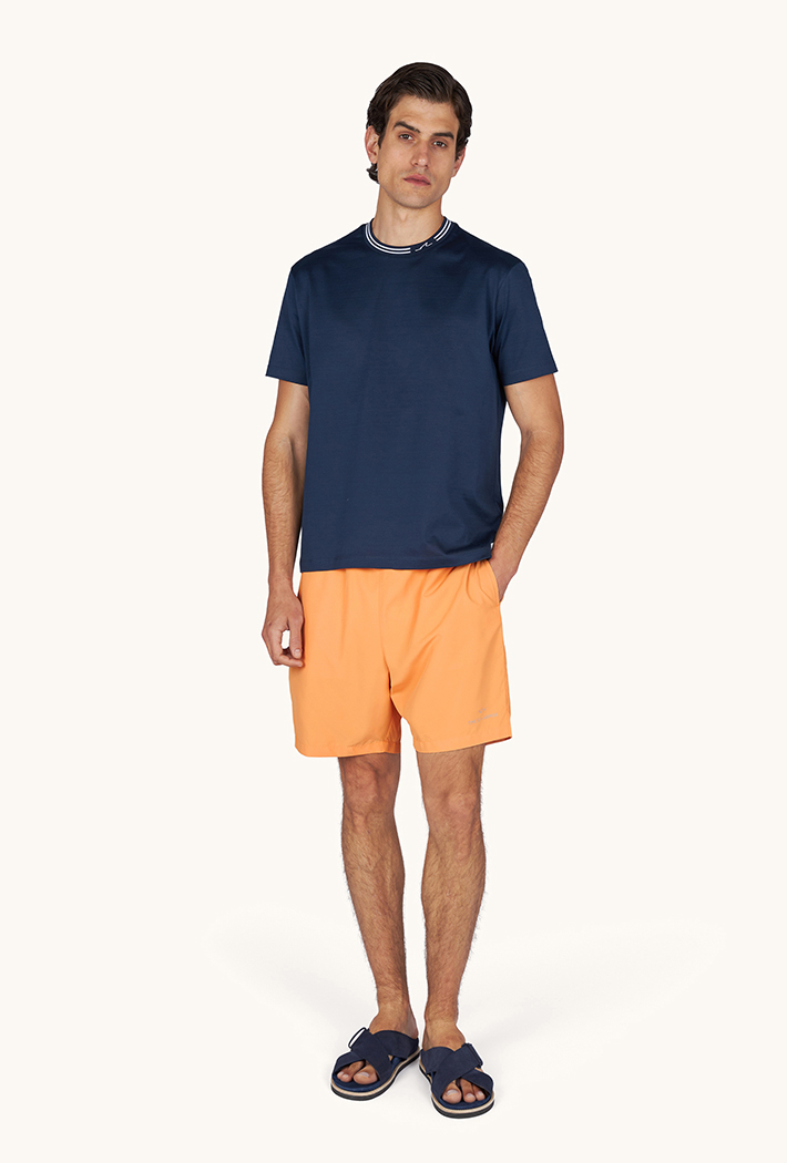 Paul & Shark Portofino Swimwear with Reflective Logo Print