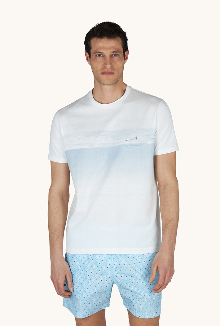 Paul & Shark Lightweight Cotton Jersey T-Shirt with Graphic