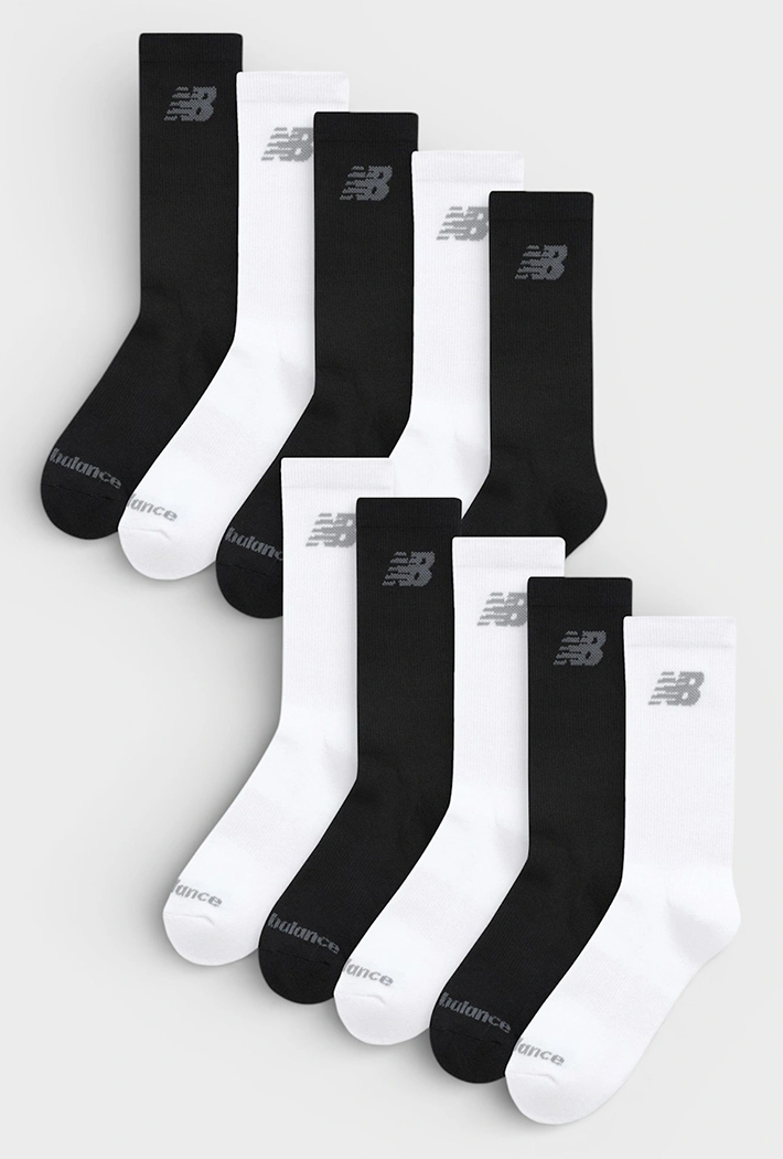 New Balance 10-Pack Cushioned Crew Socks