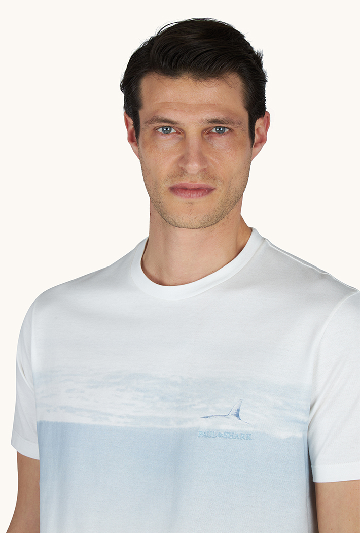 Paul & Shark Lightweight Cotton Jersey T-Shirt with Graphic