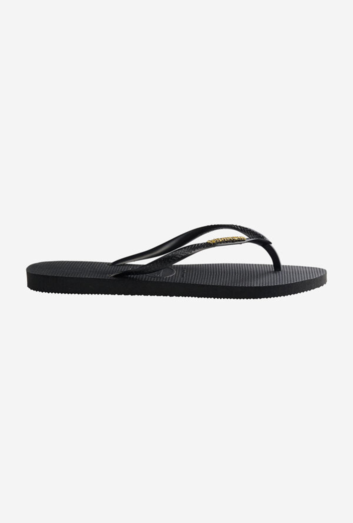 Havaianas Women's Slim Logo Metallic Flip Flops