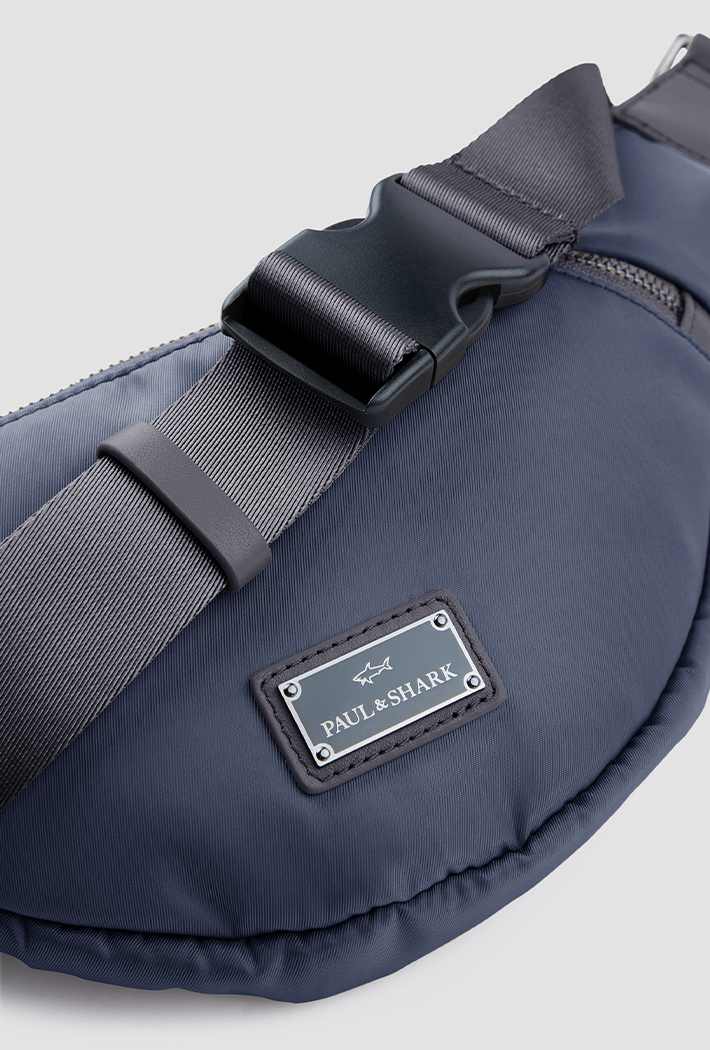 Paul & Shark Milano Nylon Messenger Bag with Leather Bag