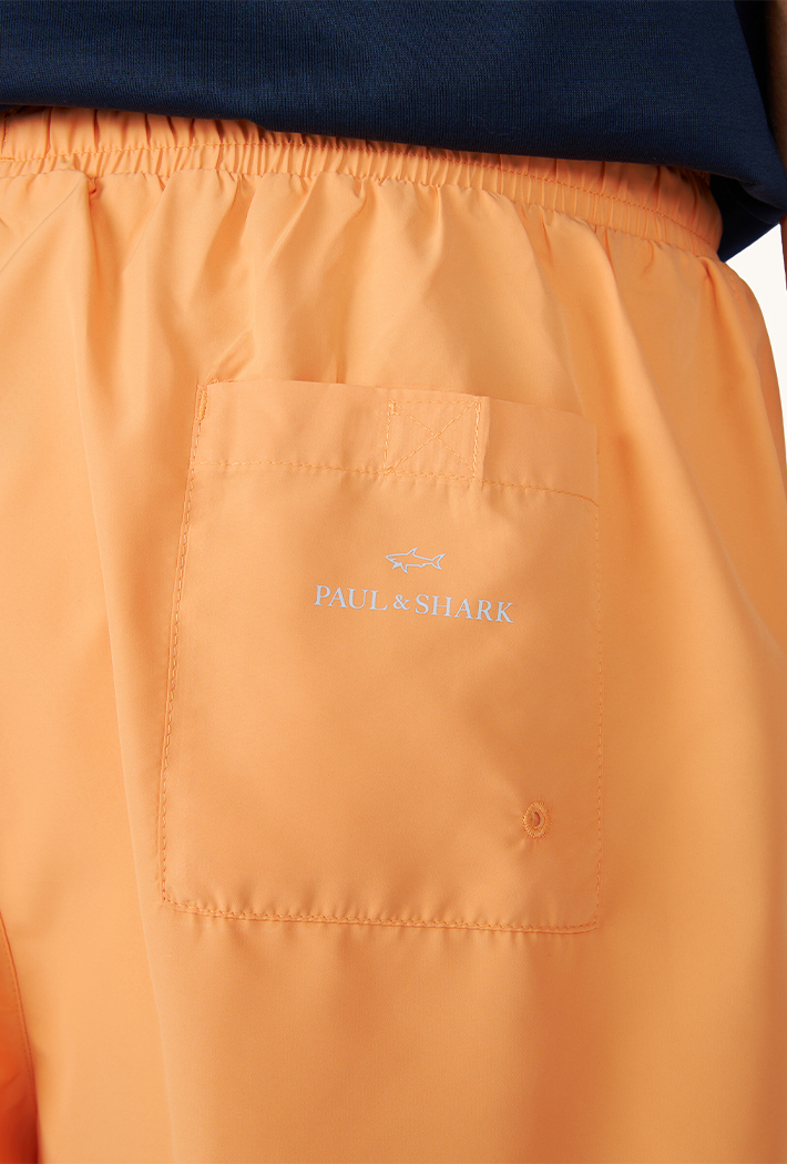 Paul & Shark Portofino Swimwear with Reflective Logo Print