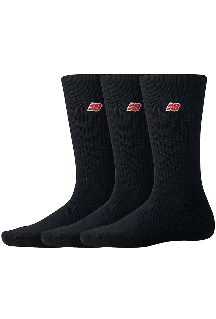 New Balance Red Patch Logo Socks 3 Pack