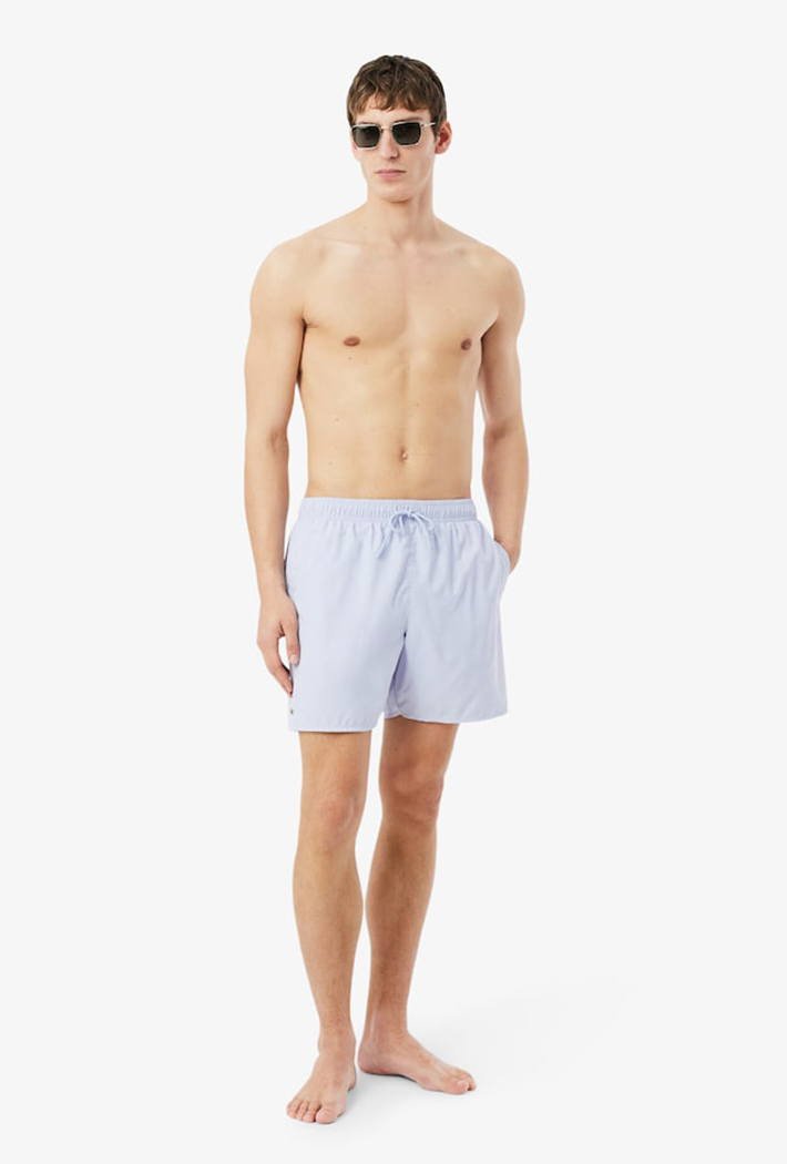 Lacoste Mid Length Monochrome Swim Trunks