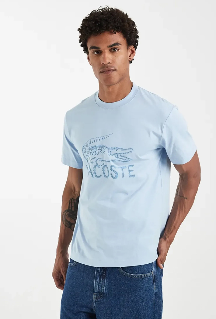 Lacoste Printed Logo Cotton T-Shirt