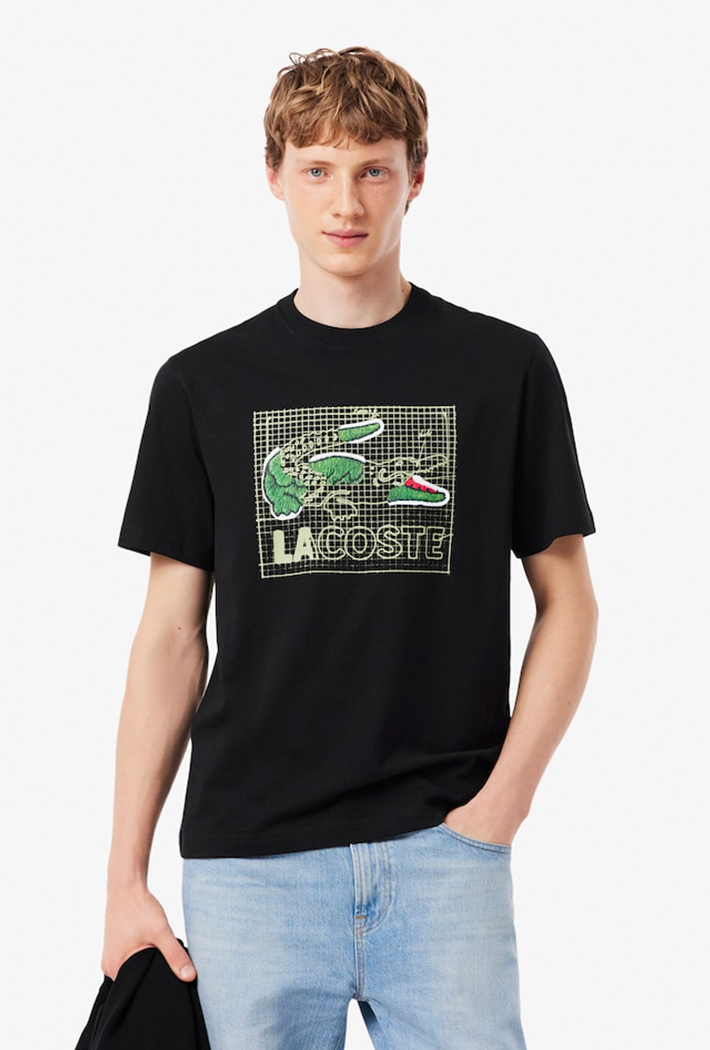 Lacoste Printed Cotton T-Shirt