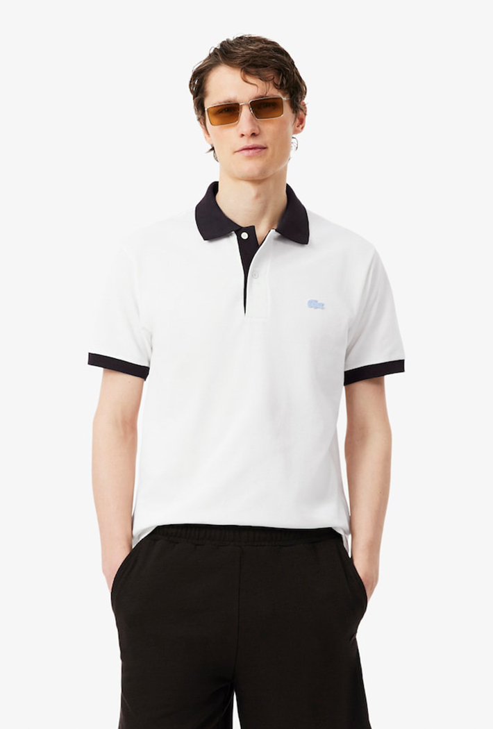 Lacoste Classic Fit Contrast Rib Polo Shirt