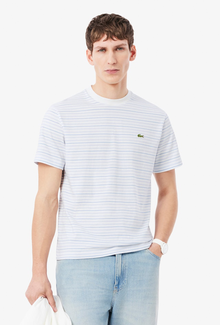 Lacoste Striped Cotton T-Shirt