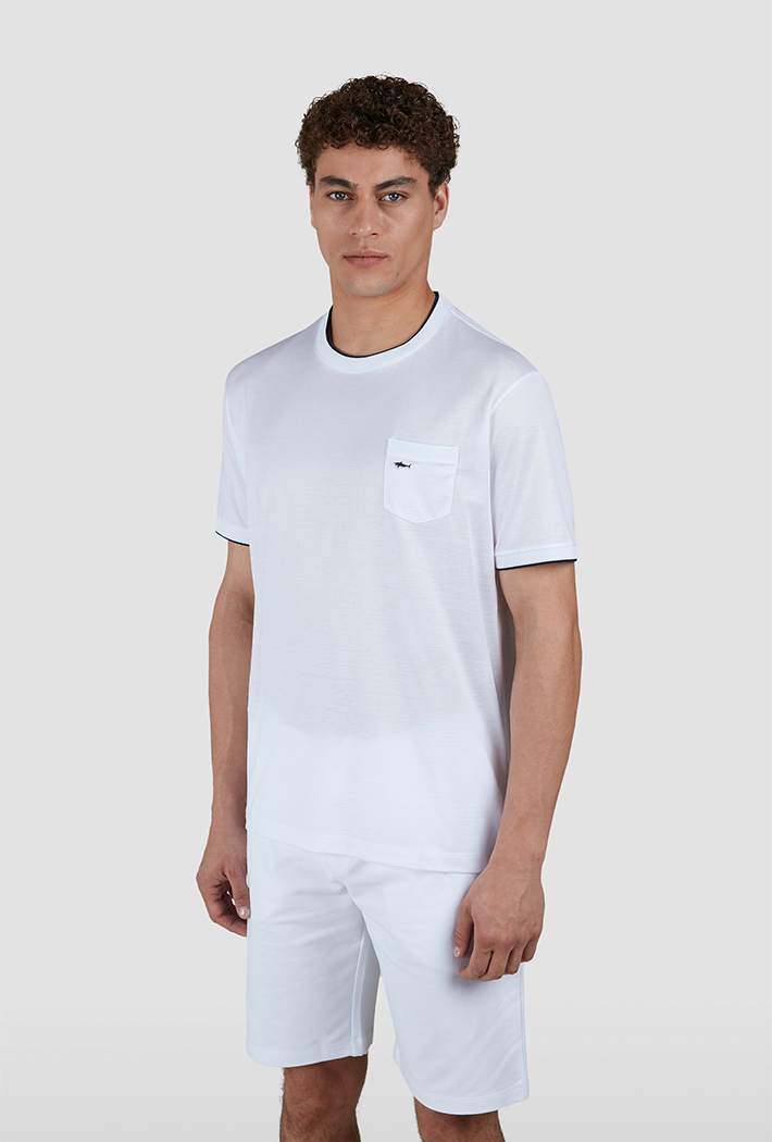 Paul & Shark Unisex Double Mercerised Cotton Jersey T-Shirt - Xl