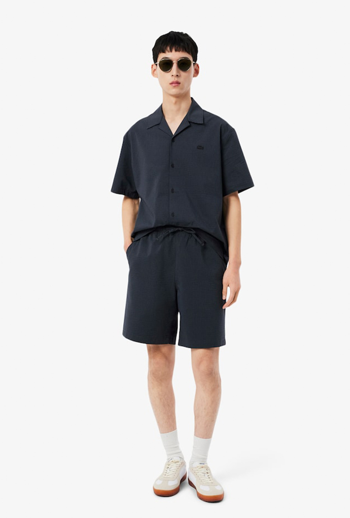 Lacoste Cotton Seersucker Shorts