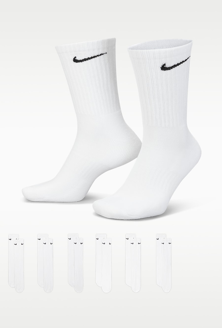 Nike Everyday Cushioned Training Crew Socks 6-Pack