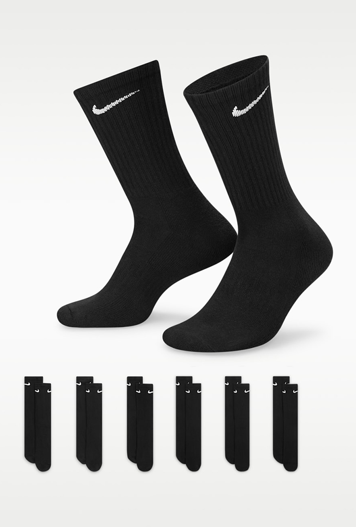 Nike Everyday Cushioned Training Crew Socks 6-Pack