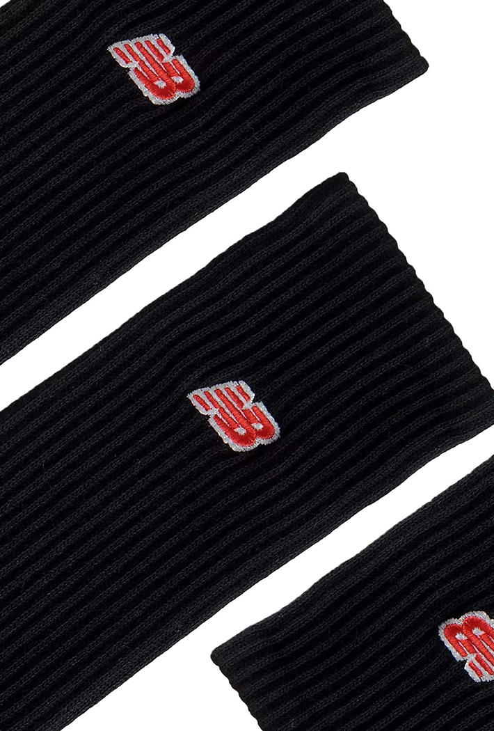 New Balance Red Patch Logo Socks 3 Pack