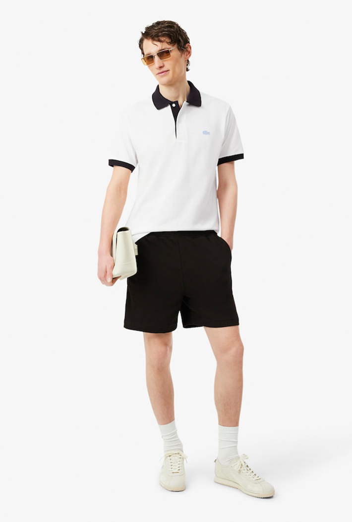 Lacoste Classic Fit Contrast Rib Polo Shirt