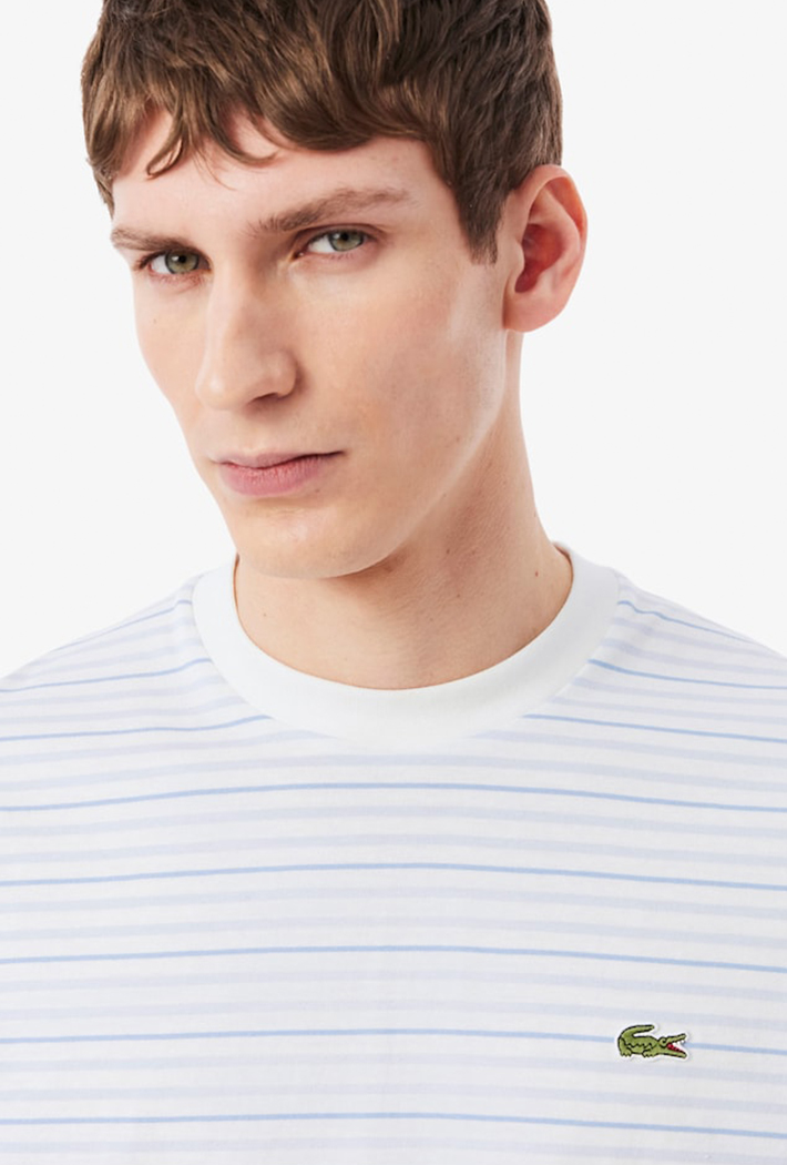 Lacoste Striped Cotton T-Shirt