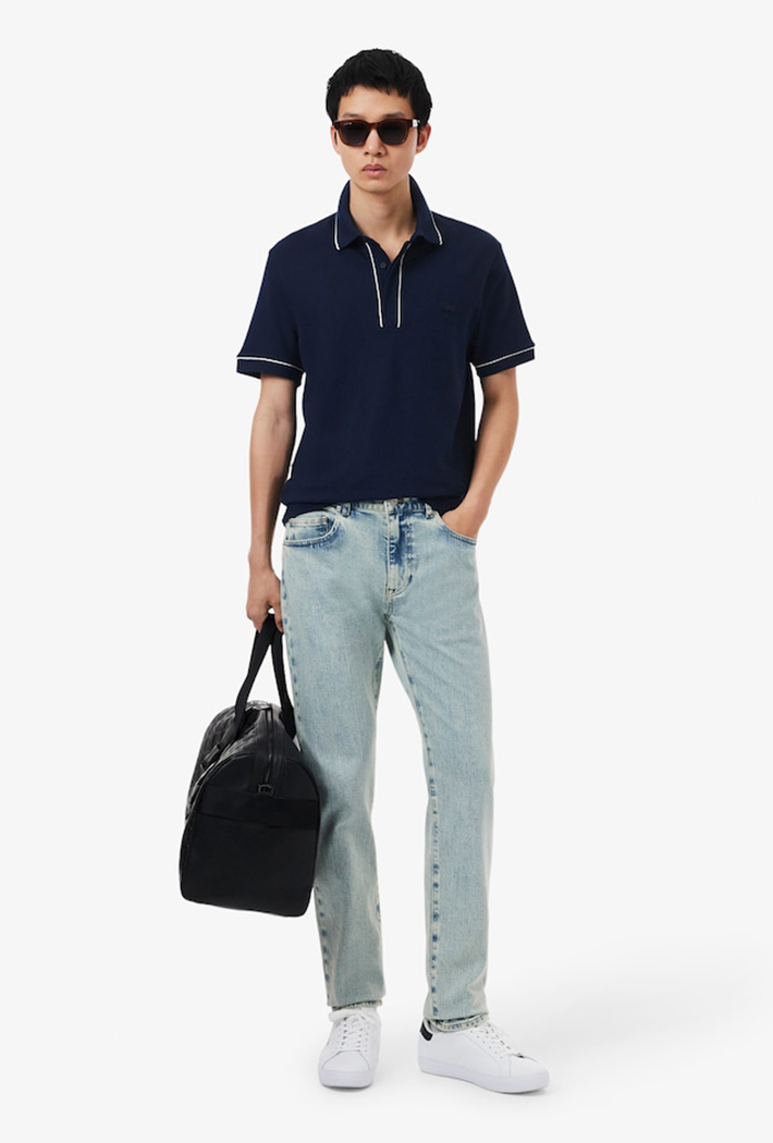 Lacoste Regular Fit Paris Stretch Pique Polo Shirt