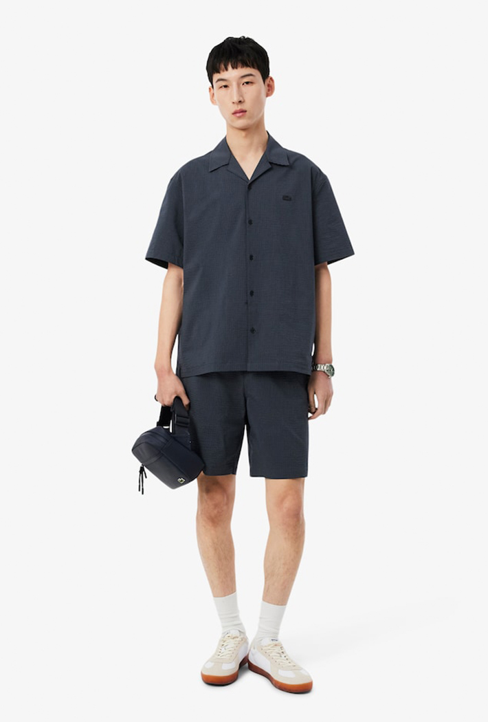 Lacoste Relaxed Fit Seersucker Shirt