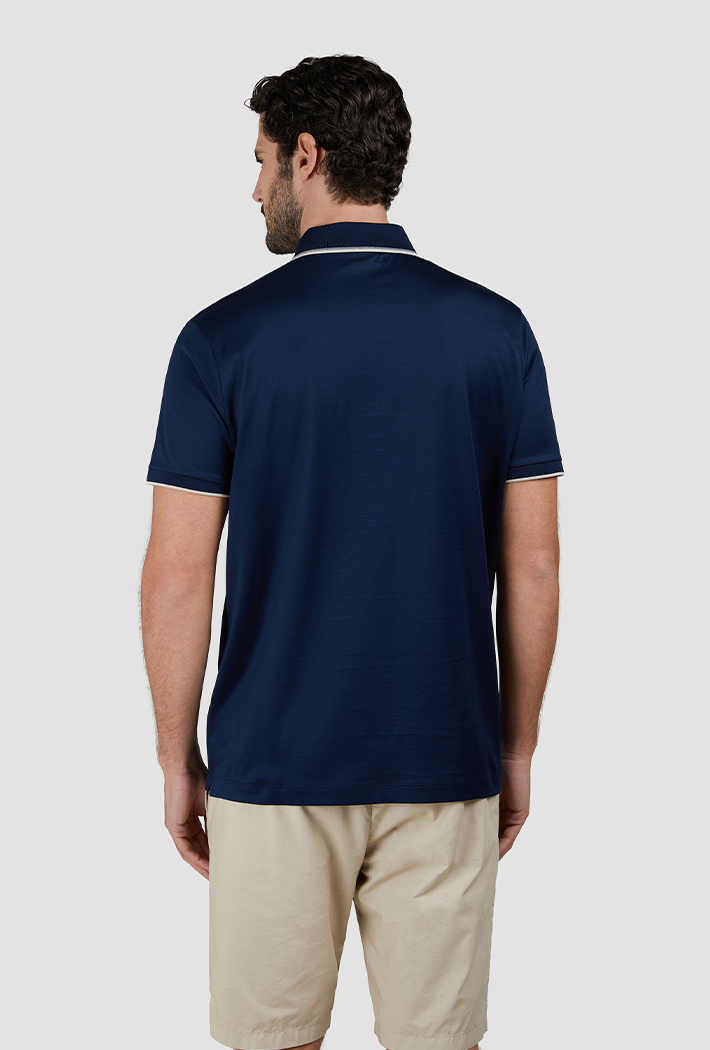 Paul & Shark Double Mercerised Jersey Cotton Polo Shirt