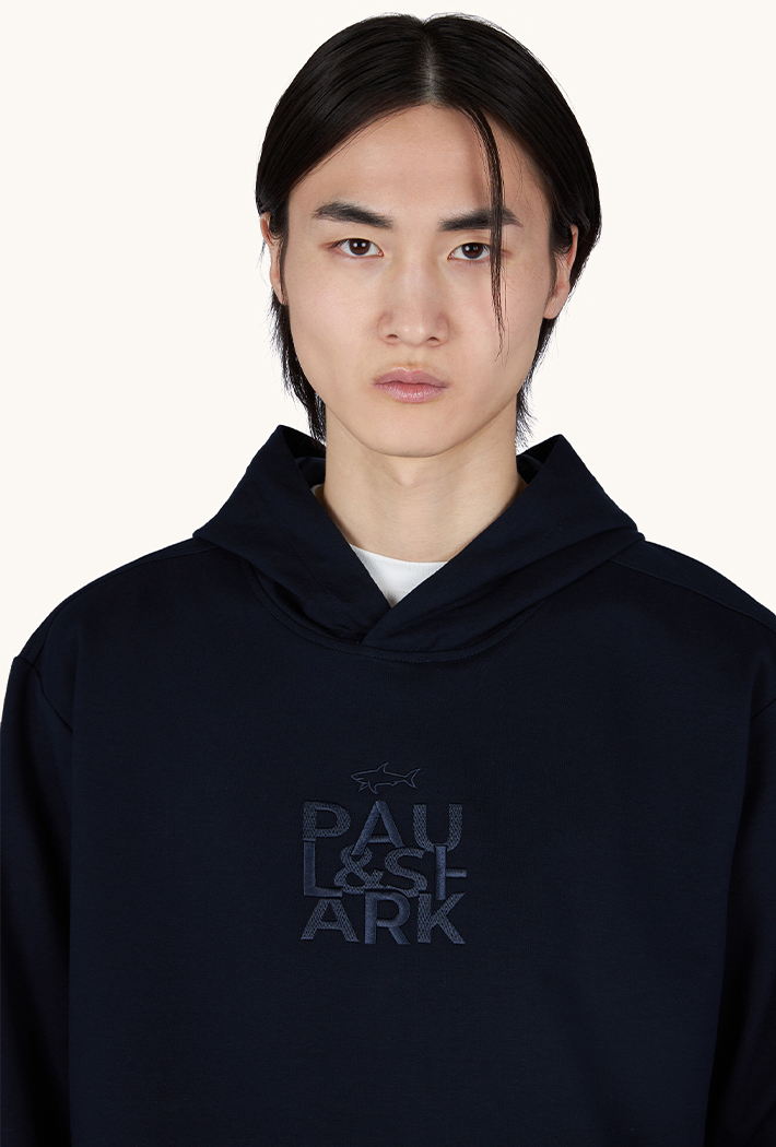 Paul & Shark X-Soft Fleece Cotton Blend Hoodie