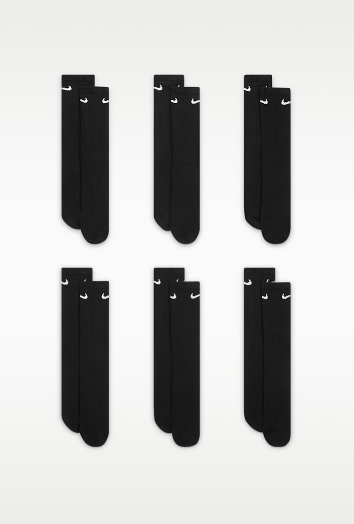 Nike Everyday Cushioned Training Crew Socks 6-Pack