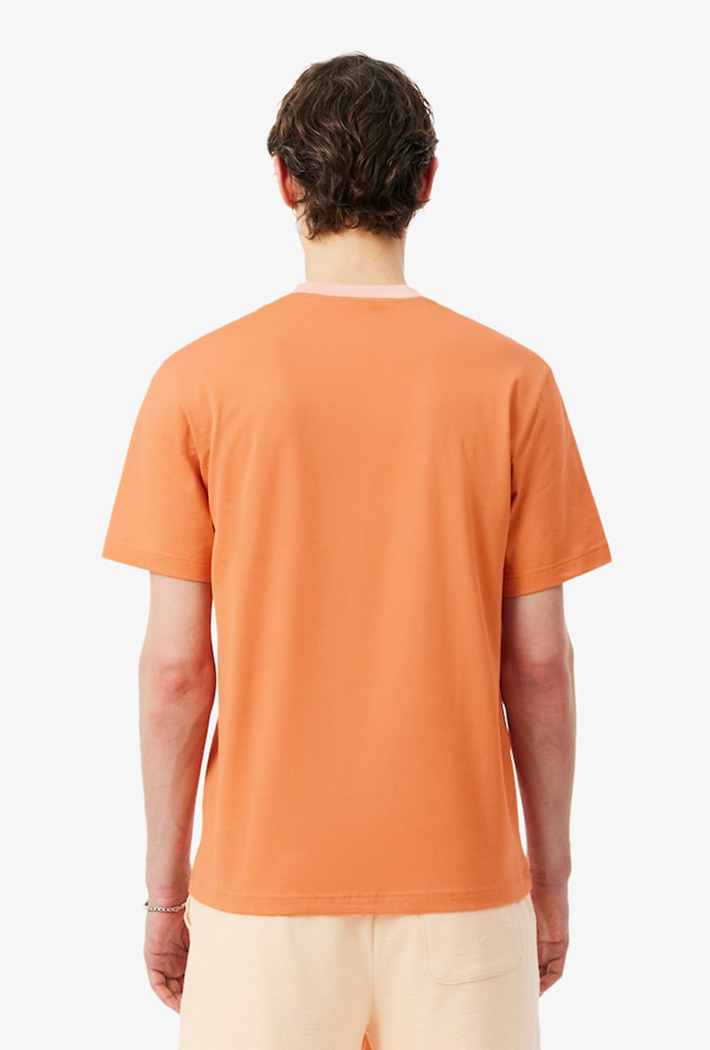 Lacoste Classic Fit Colour-Block Cotton T-Shirt