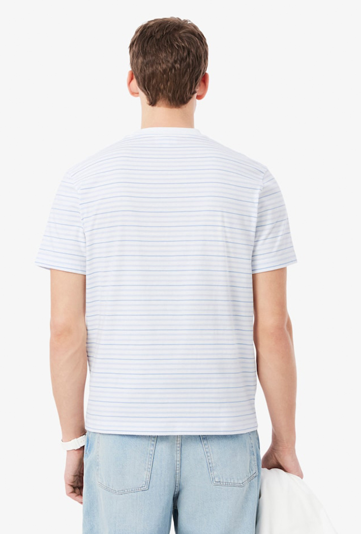 Lacoste Striped Cotton T-Shirt