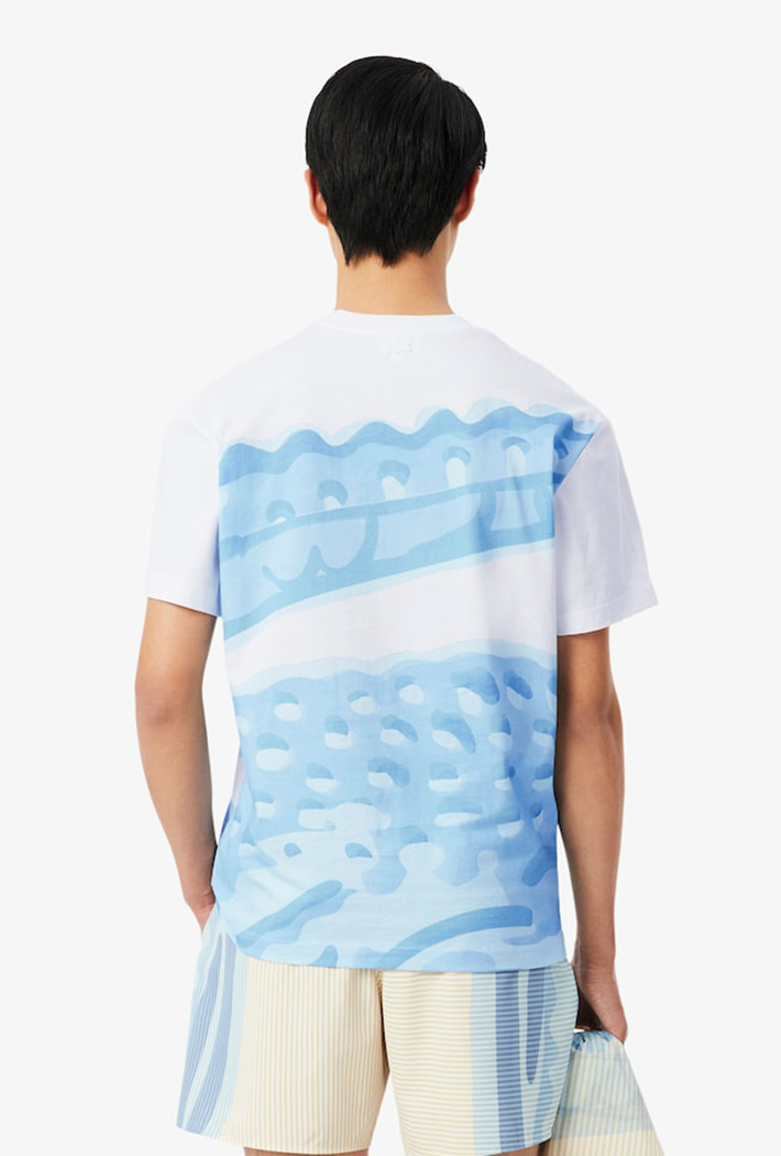 Lacoste Printed Cotton T-Shirt