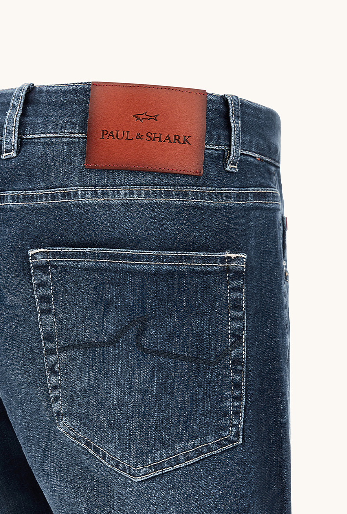 Paul & Shark Red Rivet Jeans in Giza Cotton