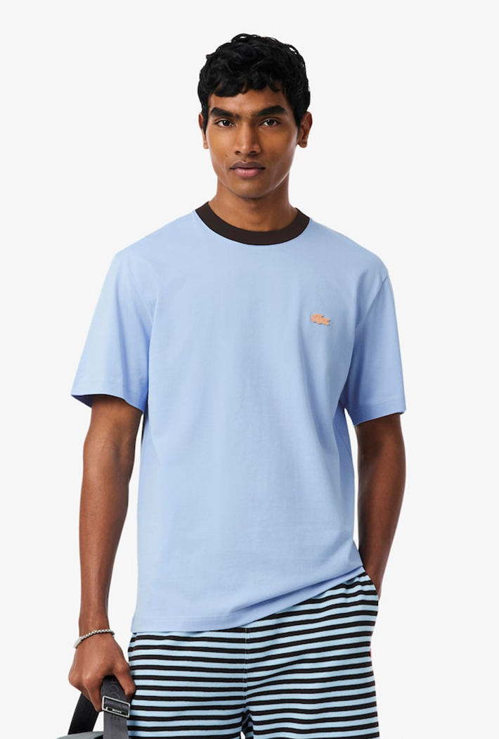 Lacoste Classic Fit Colour-Block Cotton T-Shirt